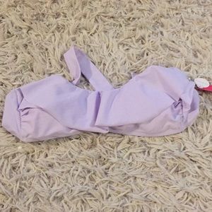 Bandeau swim top lilac size L